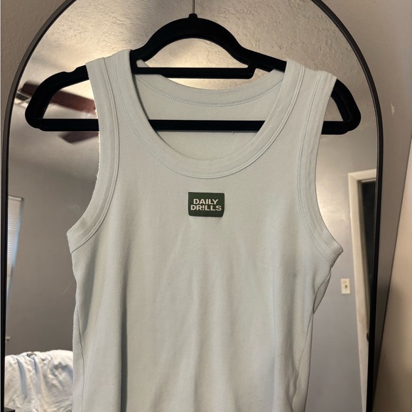 Daily Drills Logo Ribbed Tank - Lake Day - Picture 1 of 2